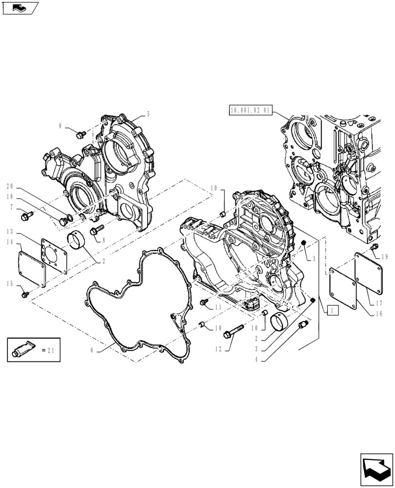 Case IH > JXC Serisi > Motor > Zaman Dişli Kapağı ZDK 183503-