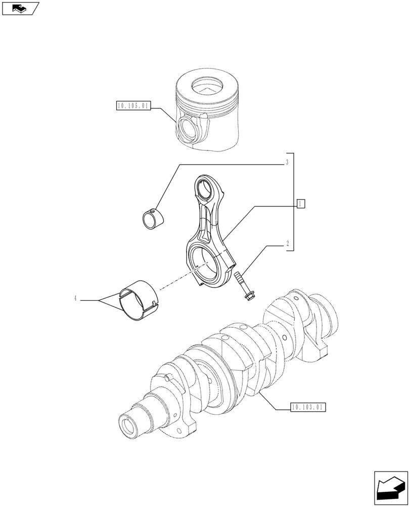 Case IH > JXC Serisi > Motor > Piston Kolu