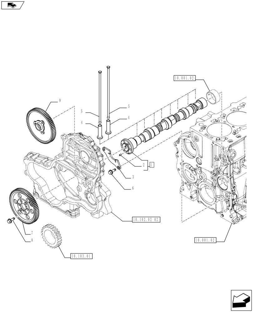 Case IH > JXC Serisi > Motor > Eksantrik