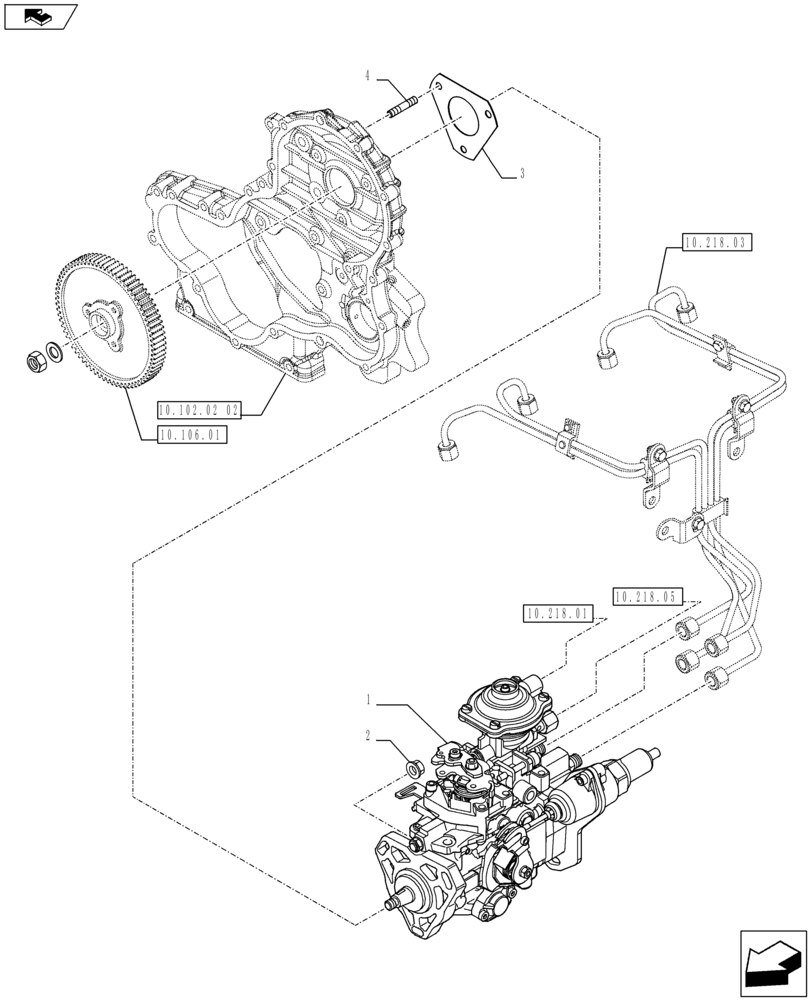 Case IH > JXC Serisi > Motor > Yakıt Pompası