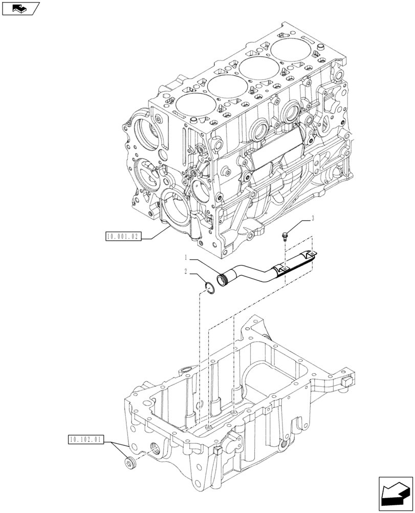 Case IH > JXC Serisi > Motor > Yağ Pompa Borusu