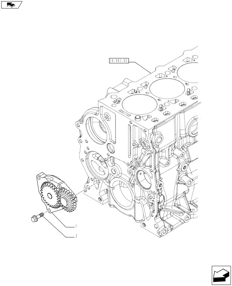 Case IH > JXC Serisi > Motor > Yağ Pompası