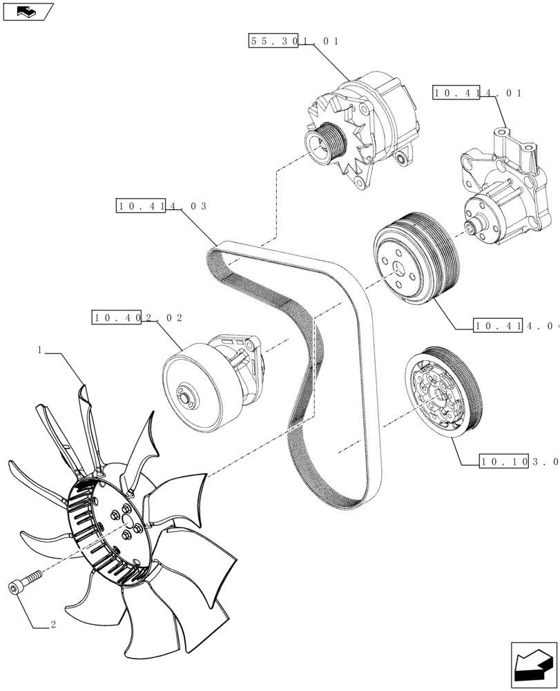 Case IH > JXC Serisi > Motor > Pervane Fan