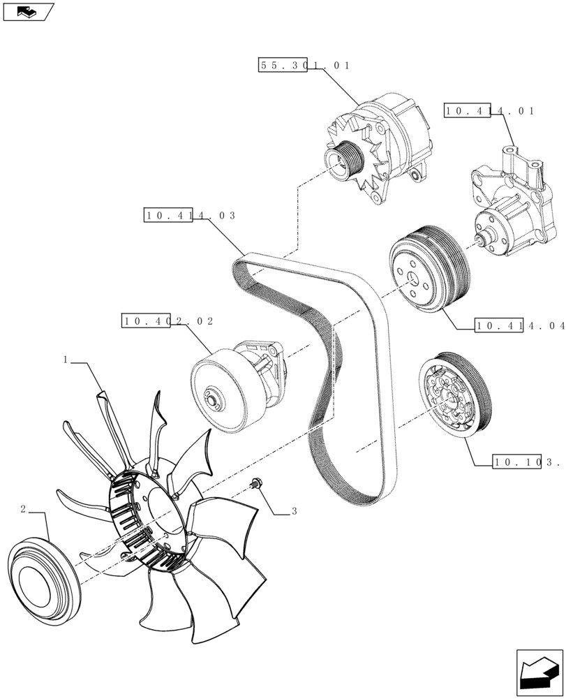 Case IH > JXC Serisi > Motor > Pervane Fan Viscos VAR.330009 / 743500