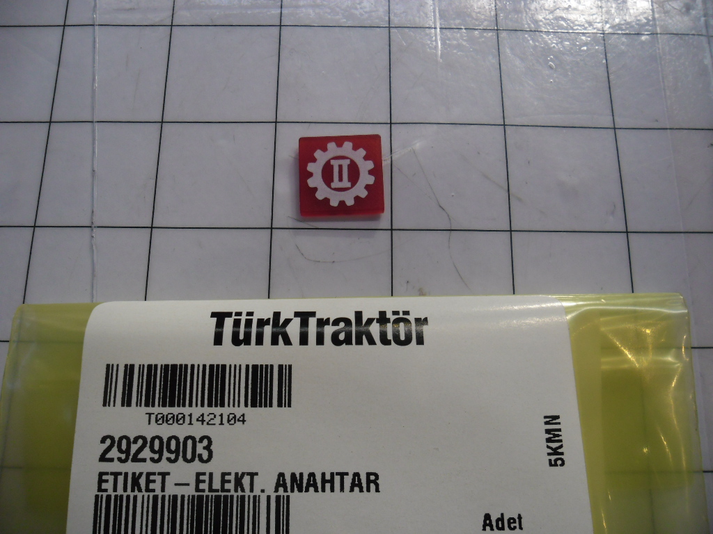 2929903 - ETİKET-ELEKT. ANAHTAR