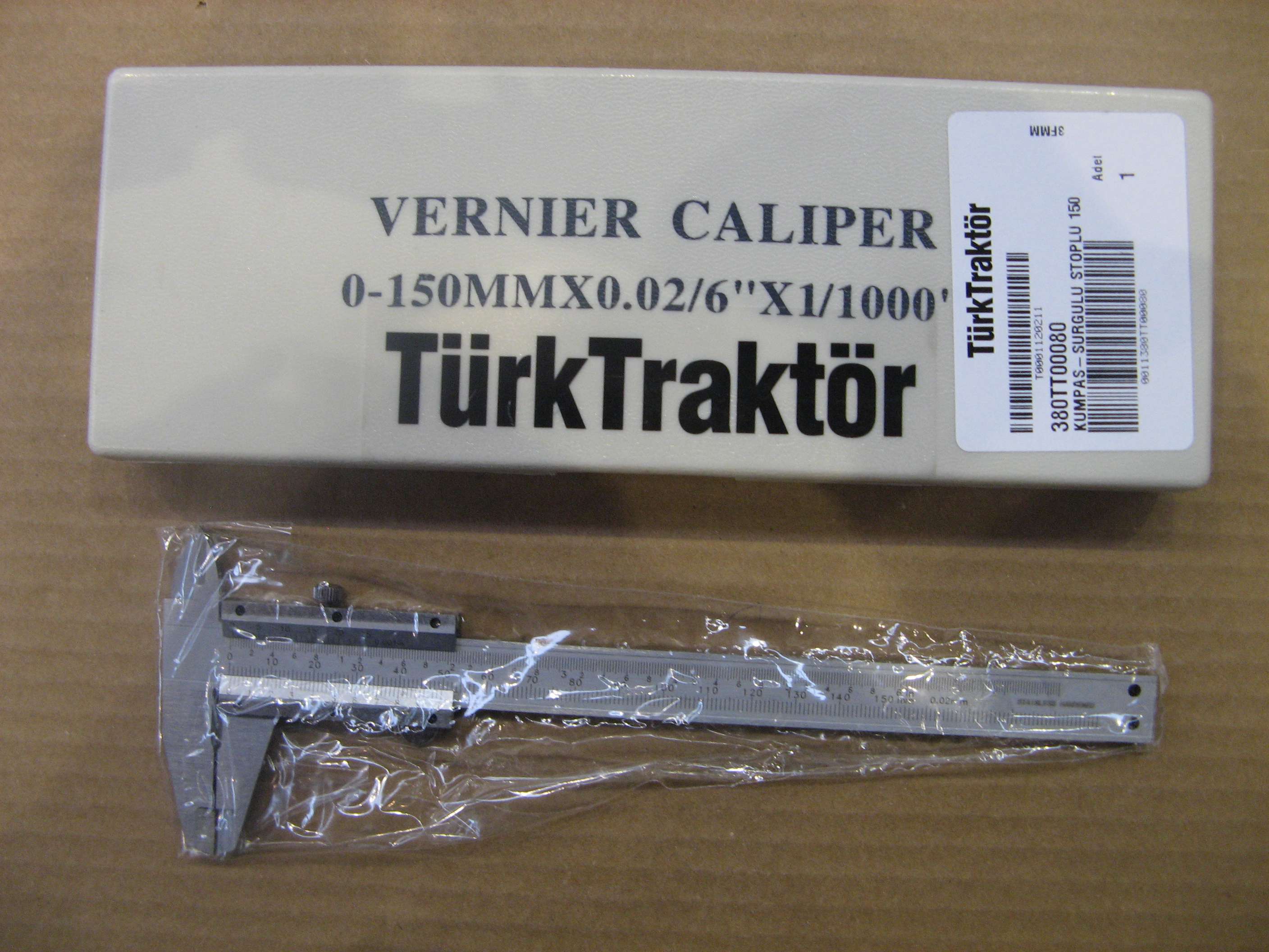 380TT00080 - KUMPAS-SÜRGÜLÜ STOPLU 150 MM